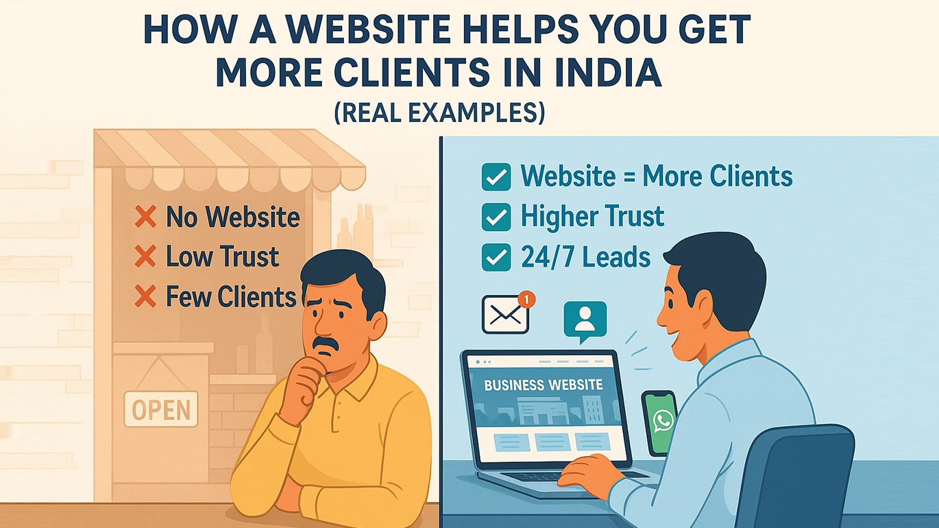 How a website helps Indian businesses get more clients online